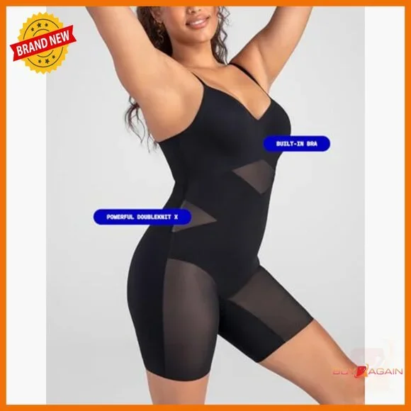 Low-Back Bodysuit Shapewear Tummy Control Compression X-Large